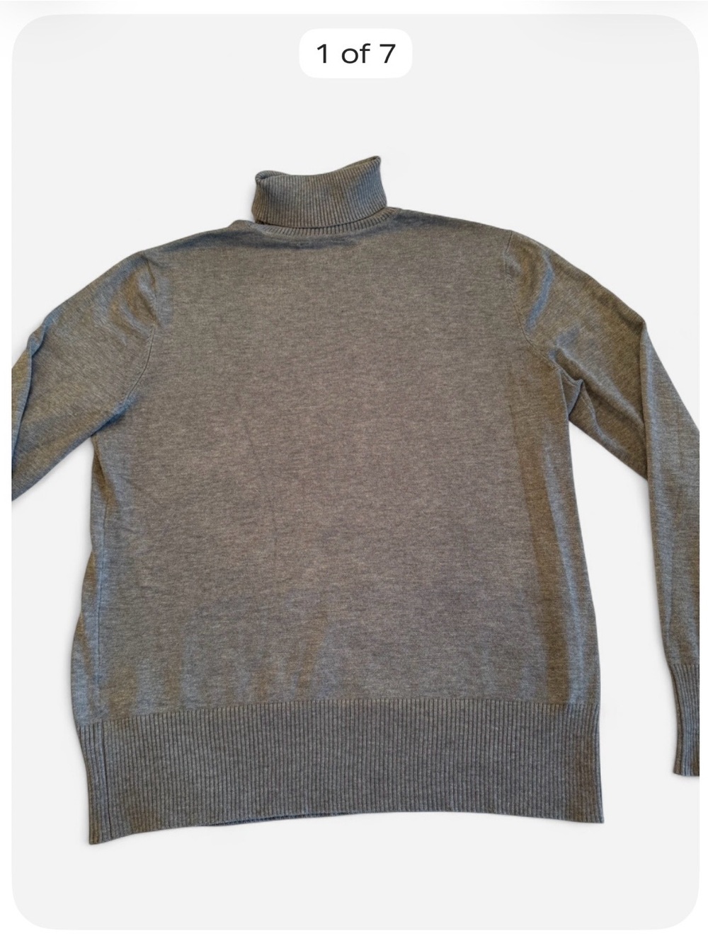 Time and Tru Women’s Gray Turtleneck Sweater XL 16-18